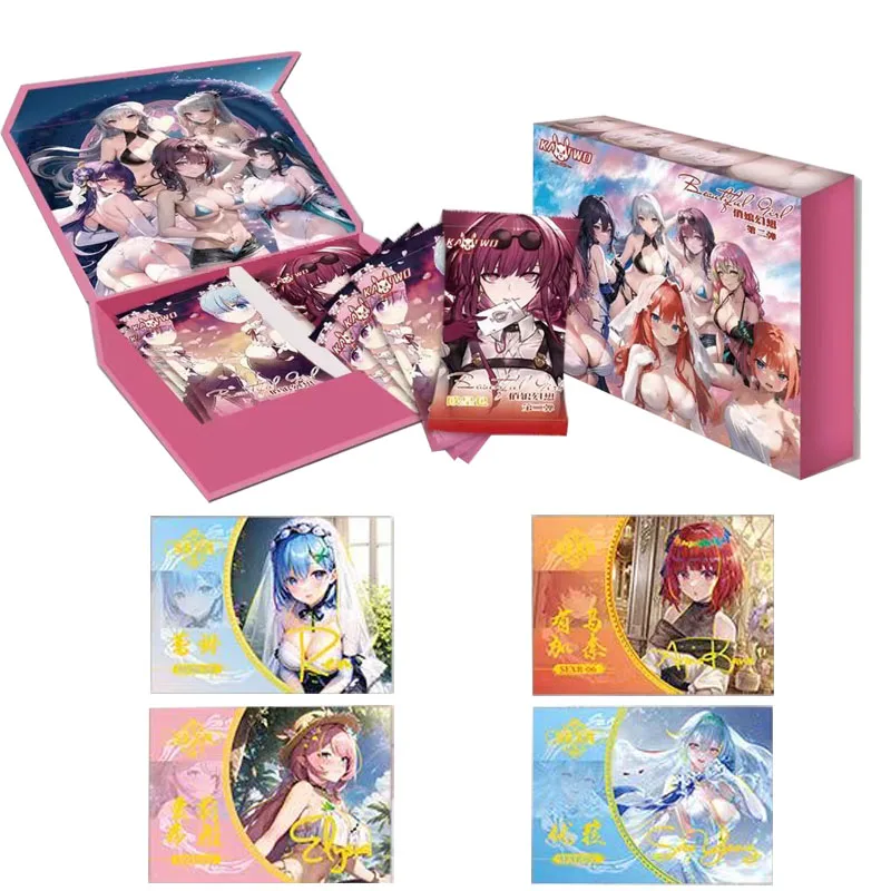 

Wholesales Goddess Story Collection Cards Beautifu Girl Booster Box Case Rare Bikini Anime Playing Game Board Cards