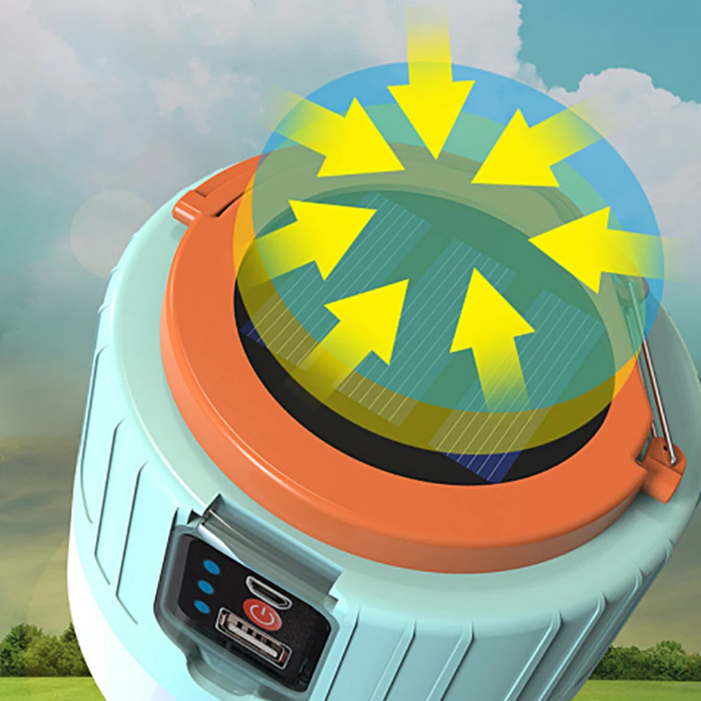 Портативная Светодиодная лампа для кемпинга на солнечной батарее 280 Вт - купить
