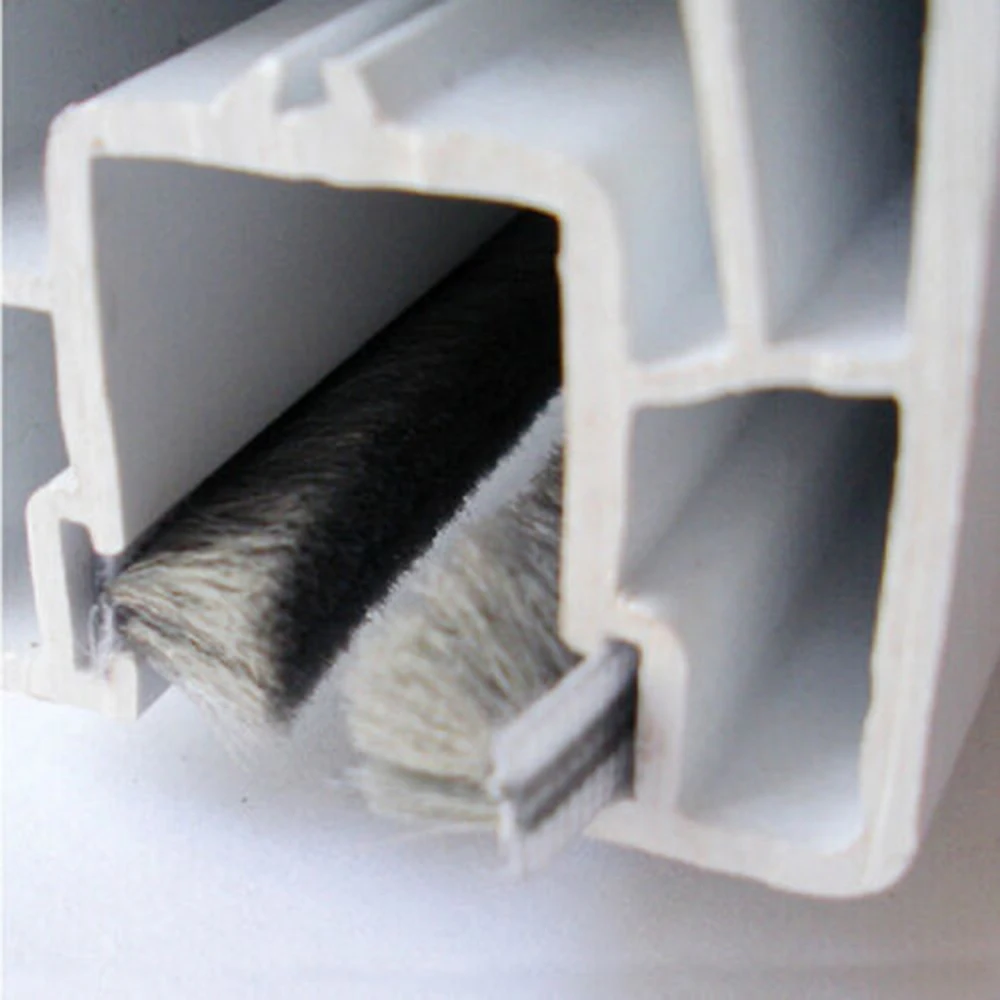 

Sliding Door Seal strip Cabinet Dustproof Soundproof Wardrobes Waterproof Weatherstrip Brush Pile Convenient Durable Useful