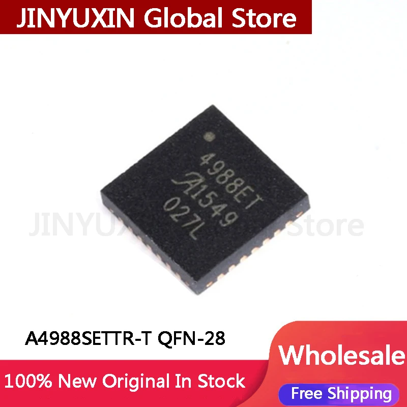5-100Pcs A4988SETTR-T A4988SETTR A4988SE 4988ET A4988 QFN-28 In Stock Wholesale