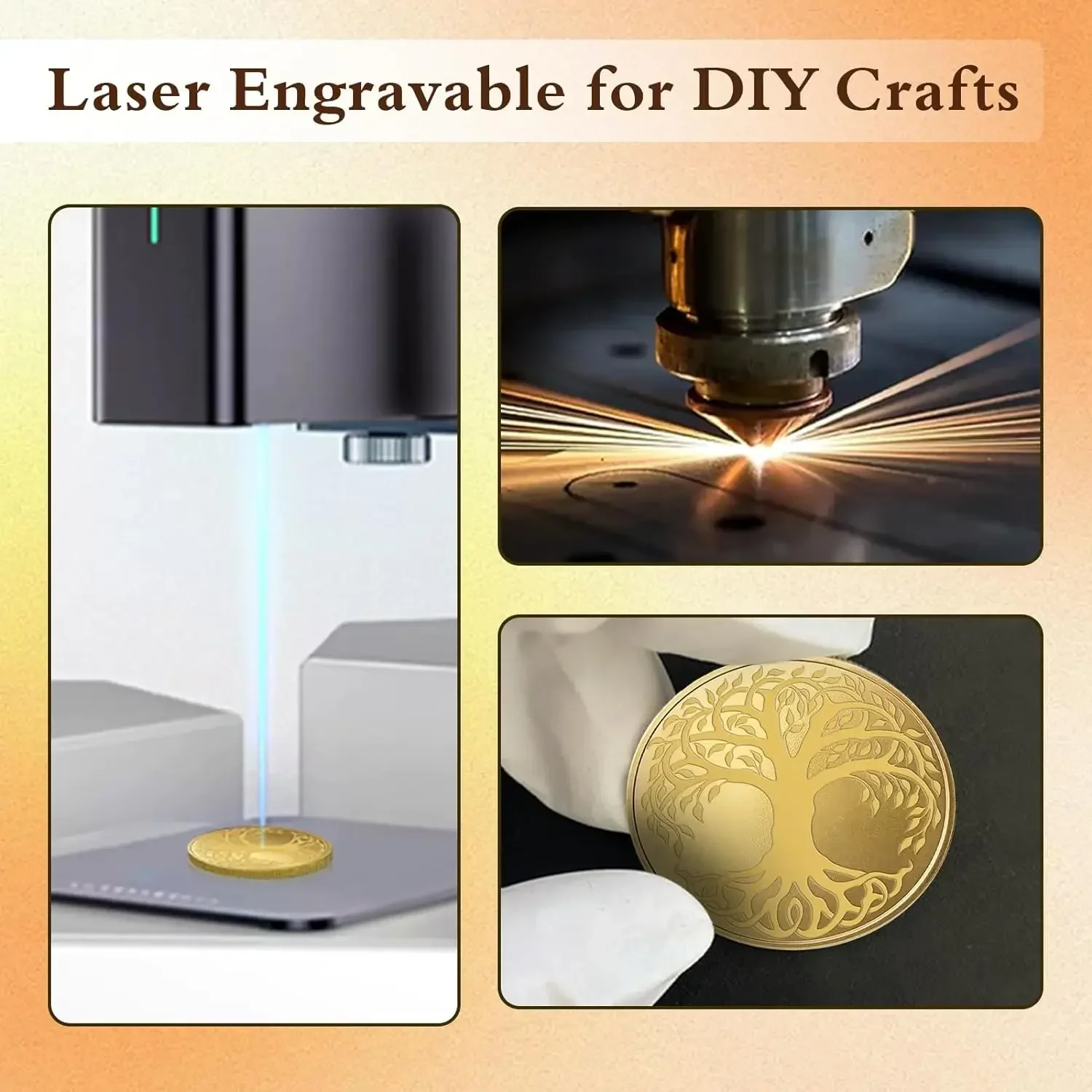 Медные пустые монеты XMSJ 40 мм 10/20 шт