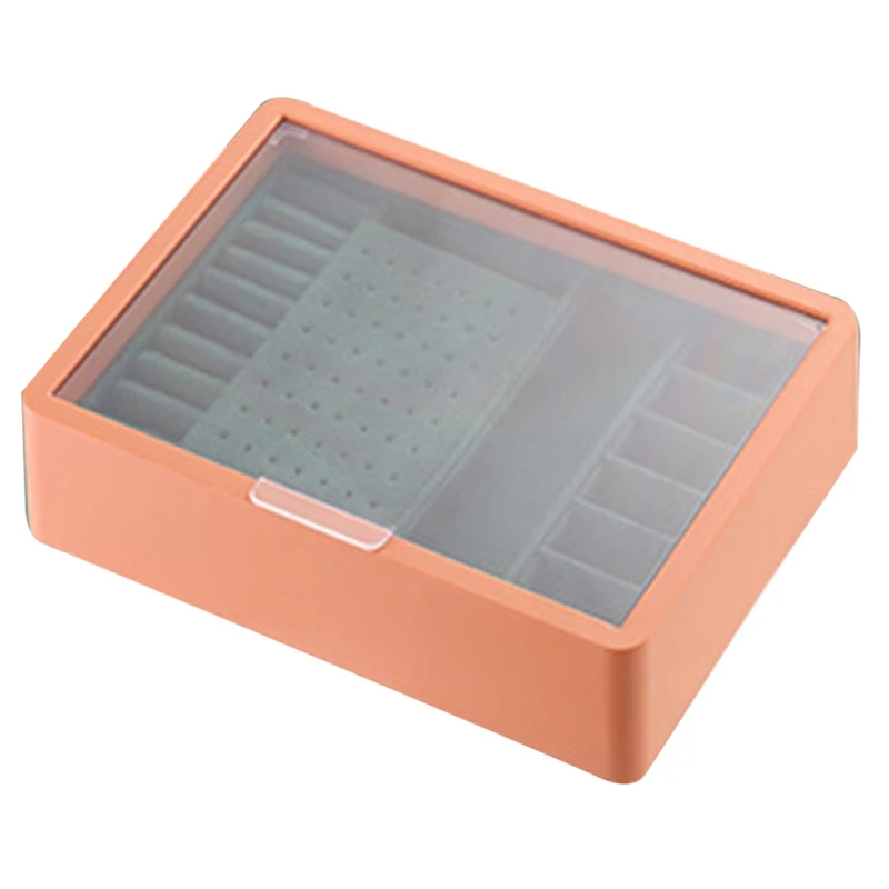

Jewellery Storage Box Double Layer Jewellery Organizer Portable Necklace Ring Watch Bracelet Box