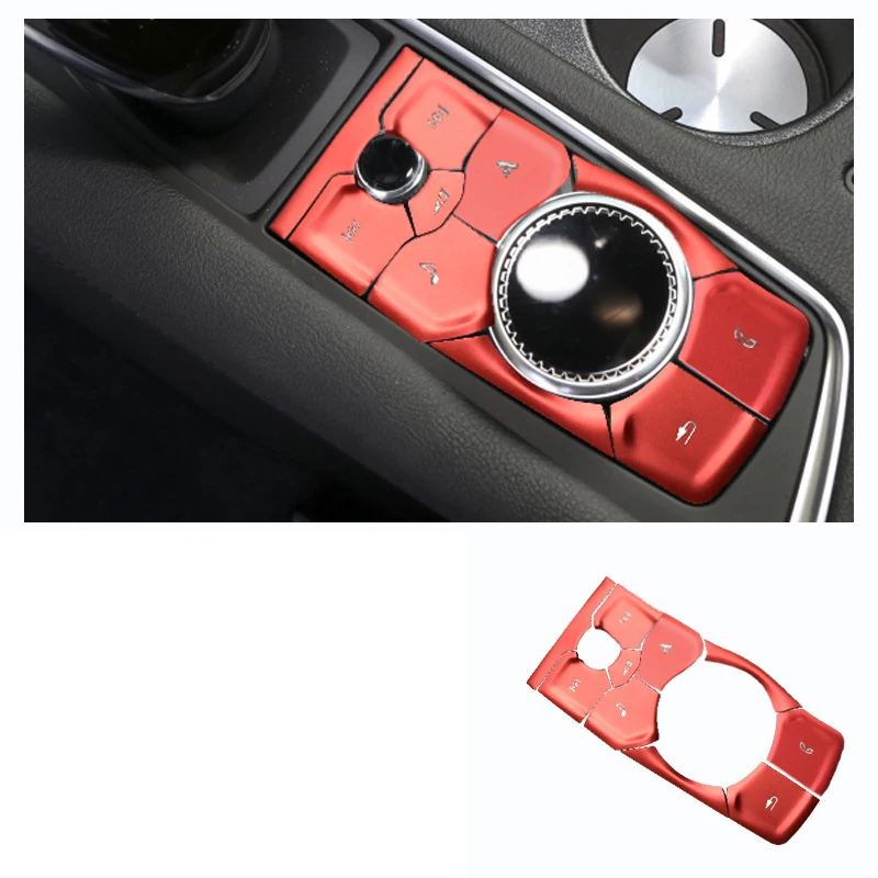 

Aluminum Alloy Car Center Control Media Gear Button Sticker Cover for Cadillac Ct5 2018 2019 2020 2021 2022 Ct-5 Accessories