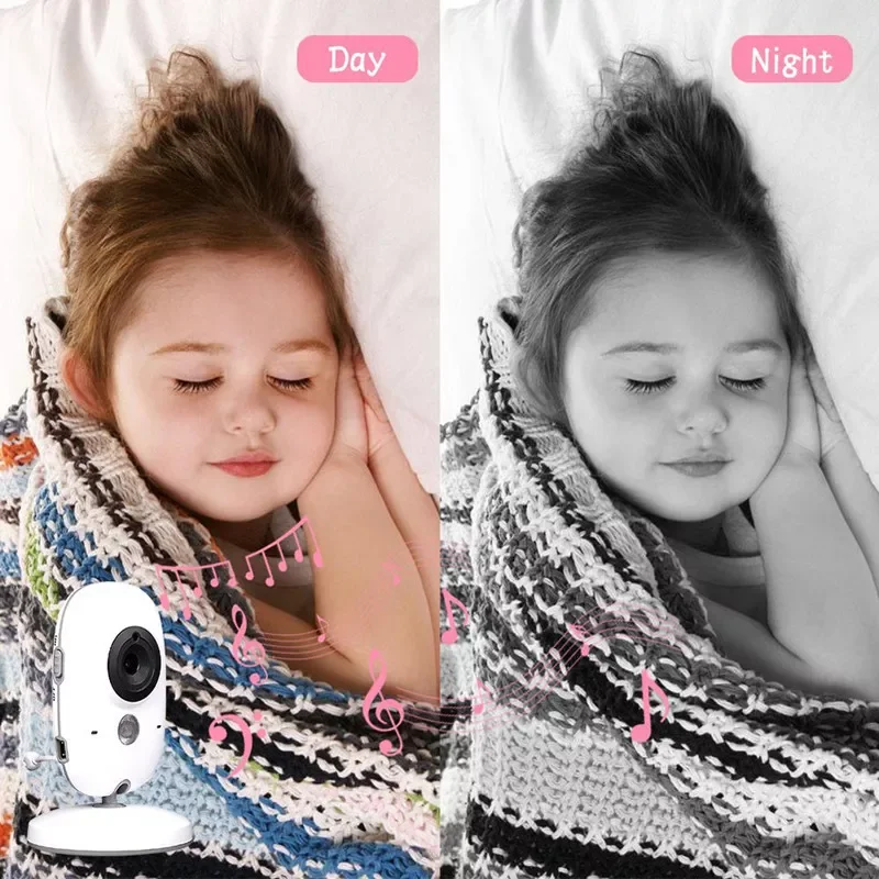 

VB603 2.4G Wireless Video Baby Monitor with 3.2 Inches LCD 2 Way Audio Talk Night Vision Surveillance Security Camera Babysitter