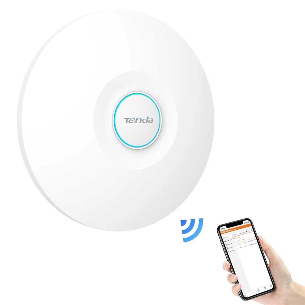 Tenda i29 Ceilingtype Wifi6 Wireless Wi-Fi6 Coverage Highpower Signal for Large Villa Largescale Hotspot Dualband Gigabit AX3000