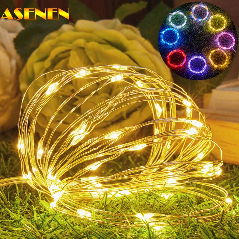

Led String Lights USB Power Fairy Light with Remote Control Warm White Lighting Christmas Decorations for Party Wedding Garland