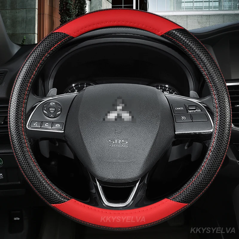 

Автомобильный чехол на руль 38 см 15 дюймов для Mitsubishi ASX RVR Pajero Sport Outlander PHEV Airtrek Grandis lancer evo Eclipse Cross