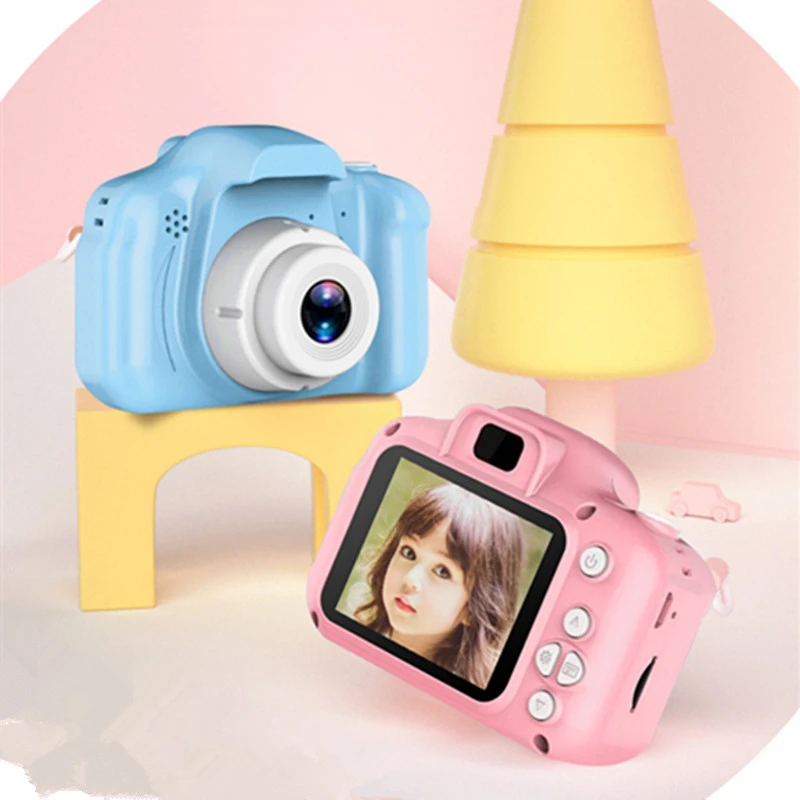 

Kids Cameral Toys Mini Digital Camera Toys for Kids 2 Inch HD Screen Chargable Photography Props Cute Baby Child Birthday Gift