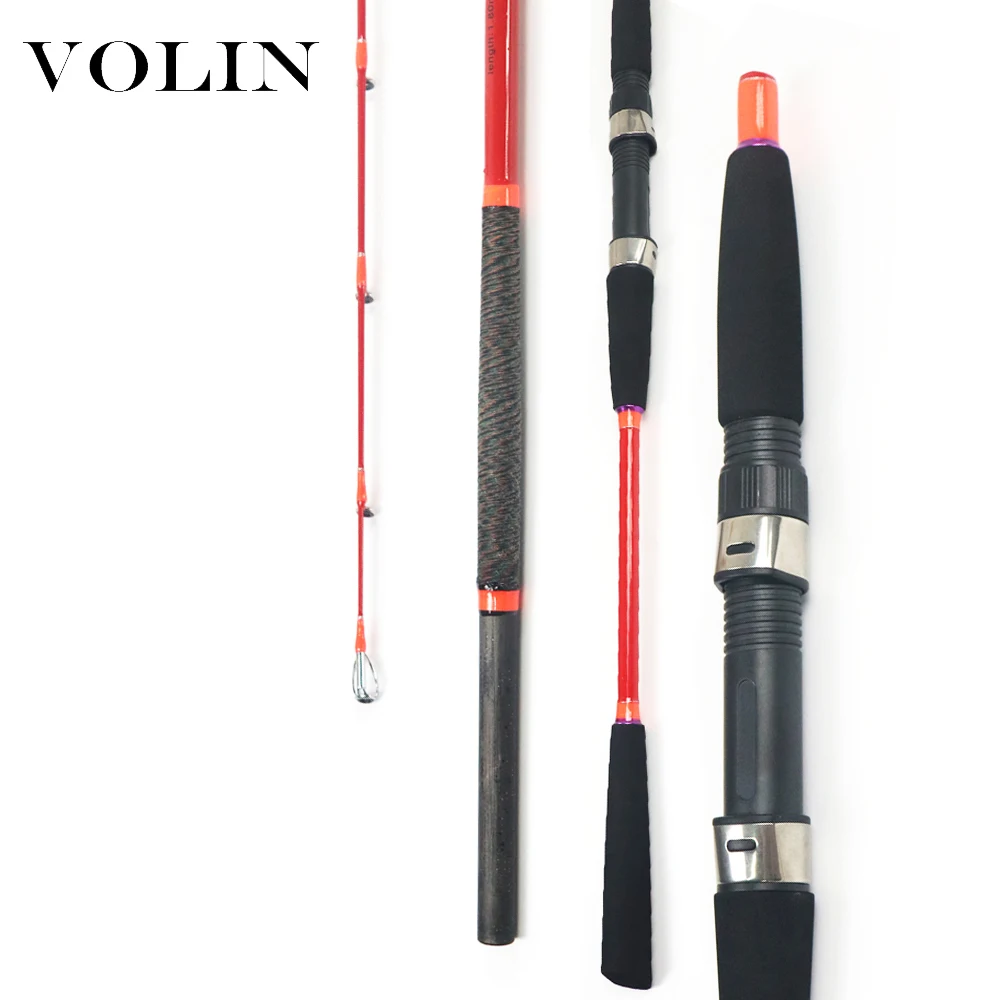 VOLIN NEW Slow Jigging Fishing Rod 1.8m  power Ocean Rod Carbon Boat Fishing Rod for Sea Fishing Rod Line Weight 8-20IB