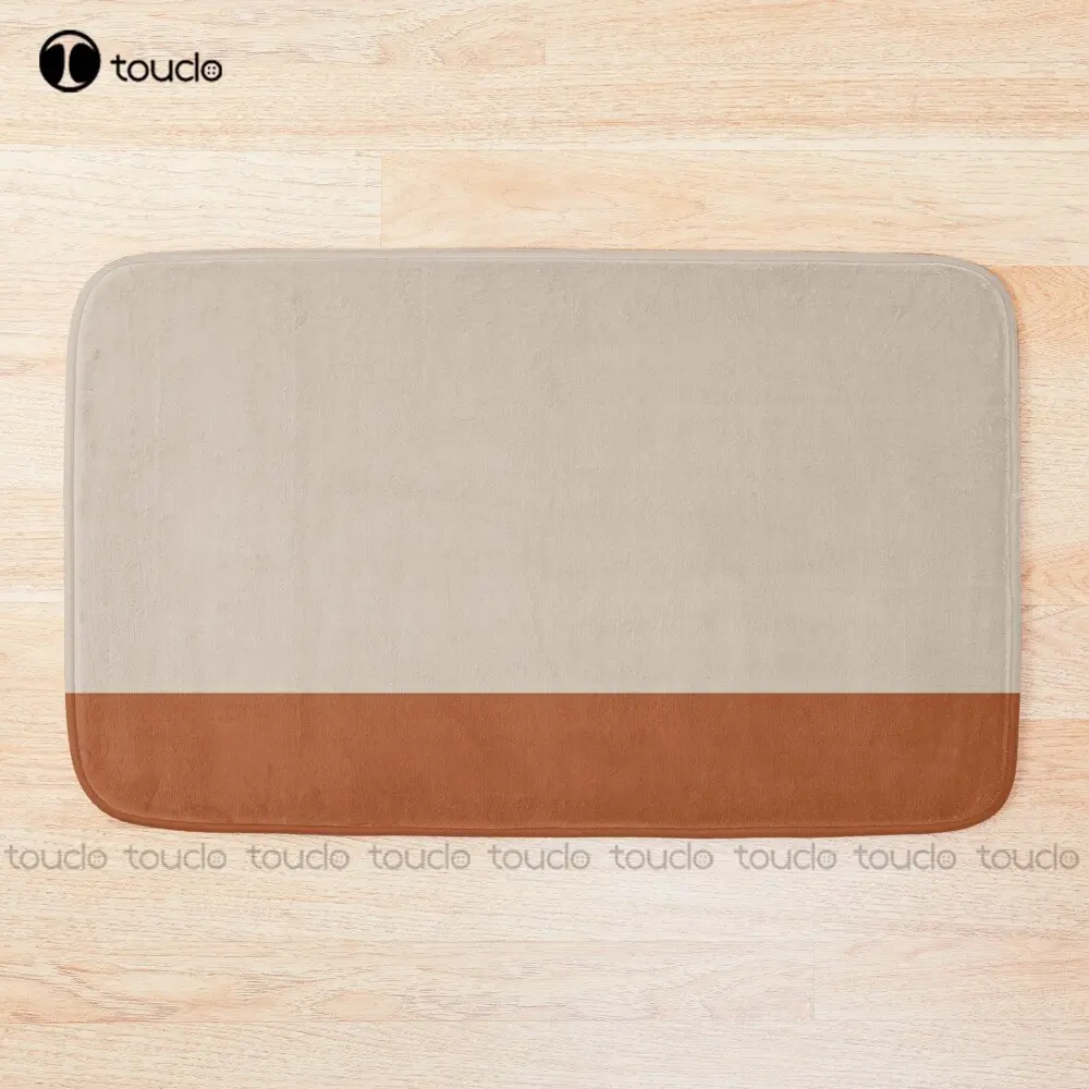 

Минималистичный цветной коврик с манжетами, твердый шпатлевка и глина, ржавчина, терракотовый коврик для ванной, моющийся в стиральной маши...