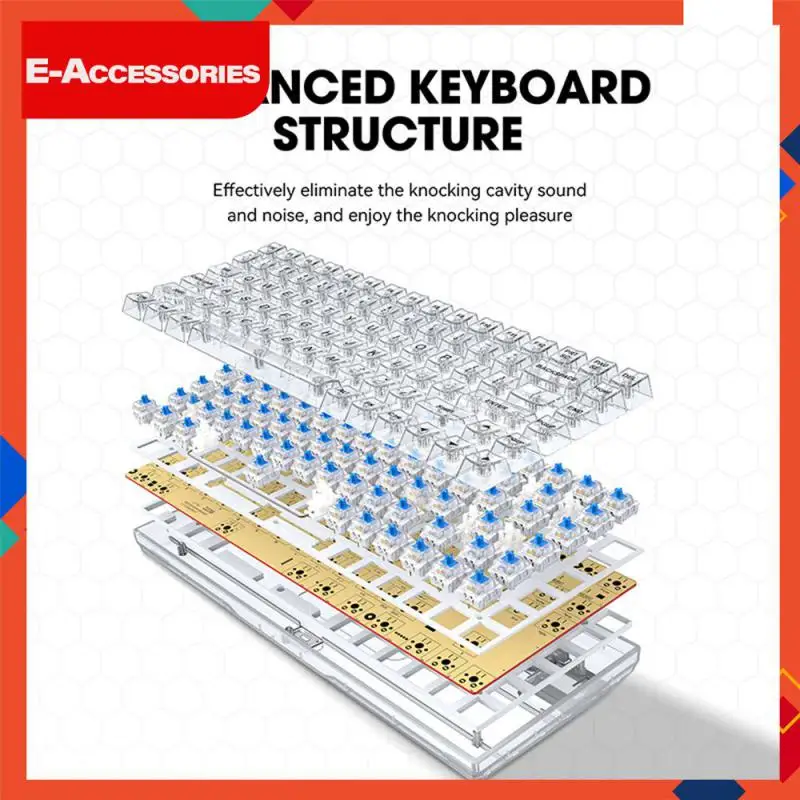

Клавиатура с механическими осями и прозрачными символами, проводная регулировка, Игровая клавиатура, прозрачная клавиатура с колпачком, крутая клавиатура, цветная клавиатура из АБС-пластика