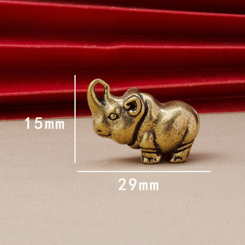 

Миниатюрная медная статуэтка носорог