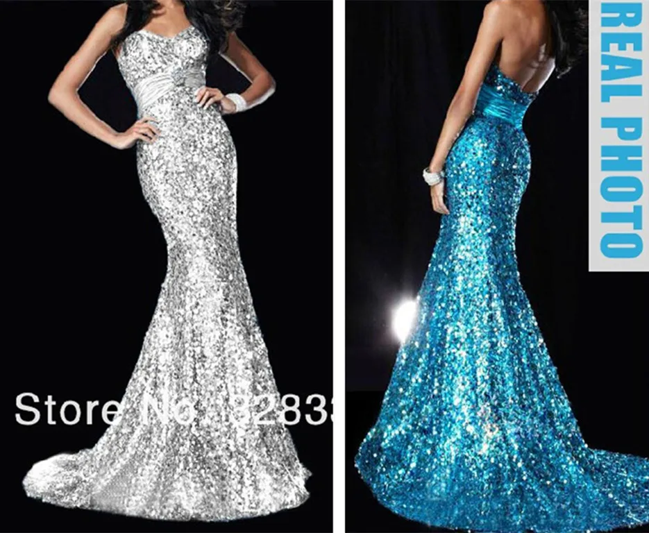 

free shipping new fashion 2023 sexy vestido de festa casual long sequined sweetheart brief mermaid party prom bridesmaid dresses