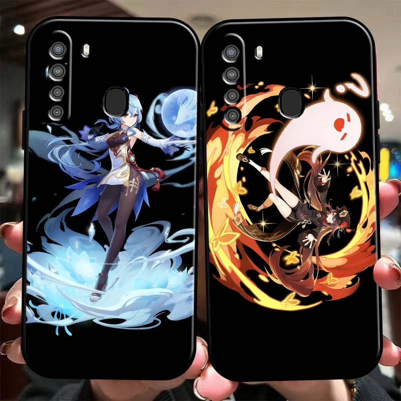 

Genshin Impact Project Game Phone Case For Samsung Galaxy S8 S8 PLus S9 S9 Plus S10 S10E S10 Lite 5G Plus Silicone Cover Black