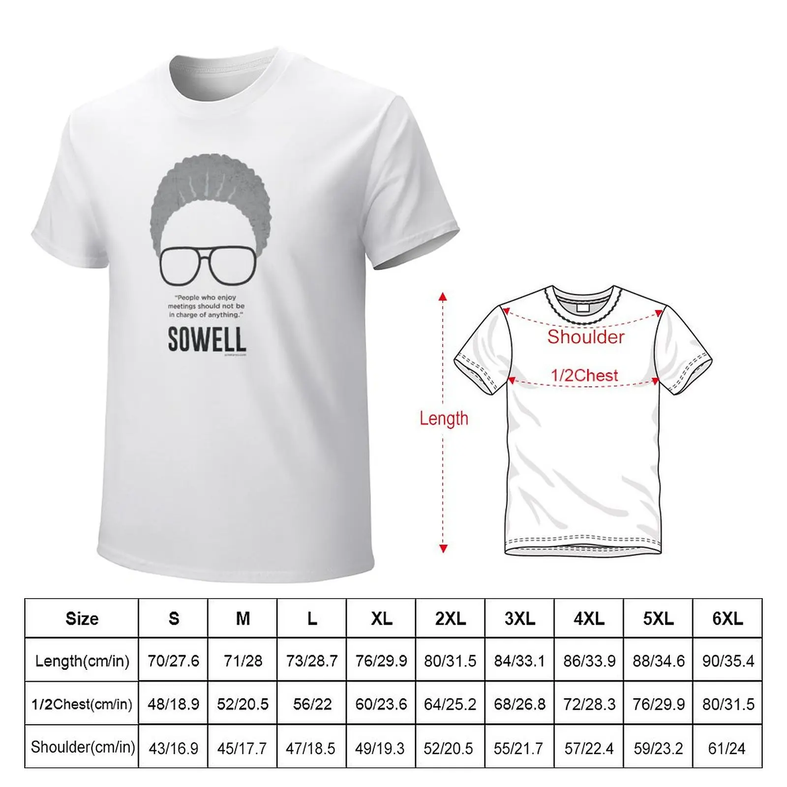 Томас Соуелл - футболка с цитатой встреч на заказ уличная одежда мужские футболки