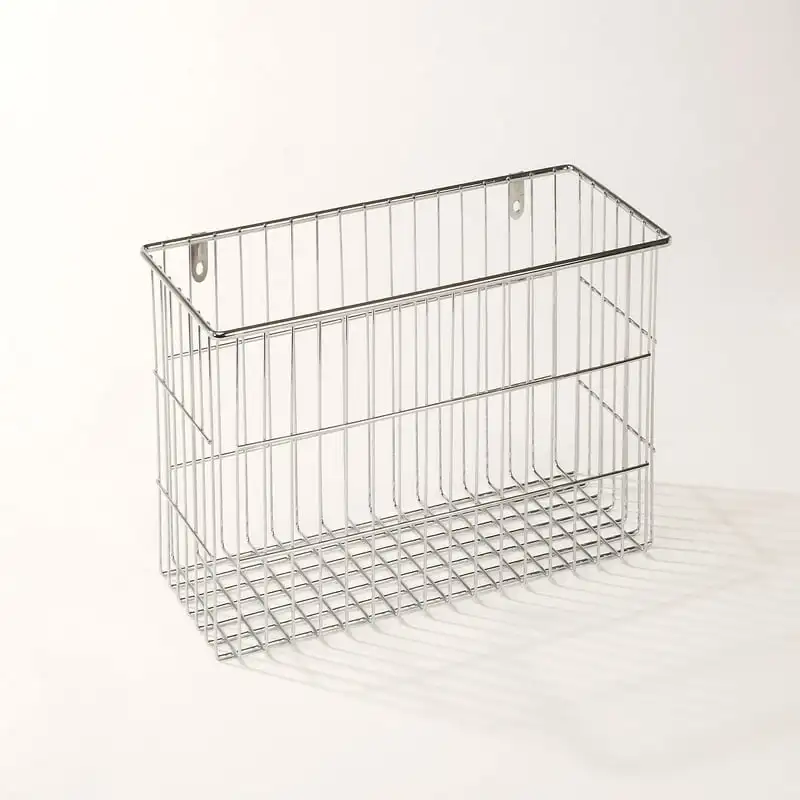 

Wire Basket Durable Cabinet Organizer, Silver