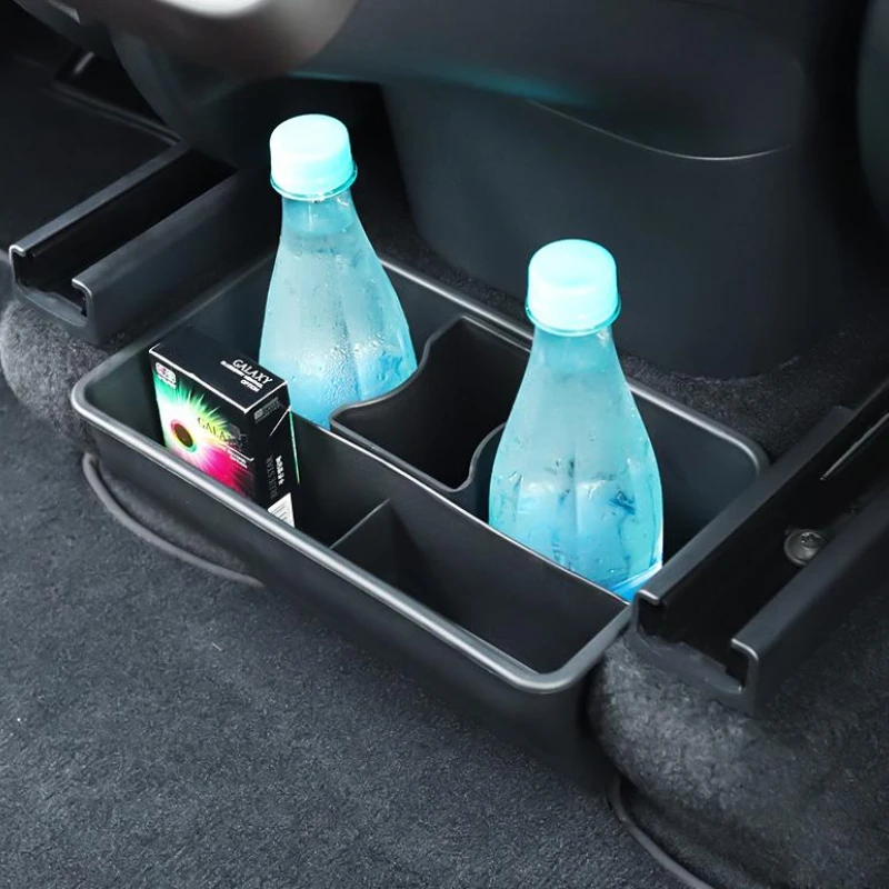 

For Tesla model Y rear storage box storage under seat trash can interior modification accessories
