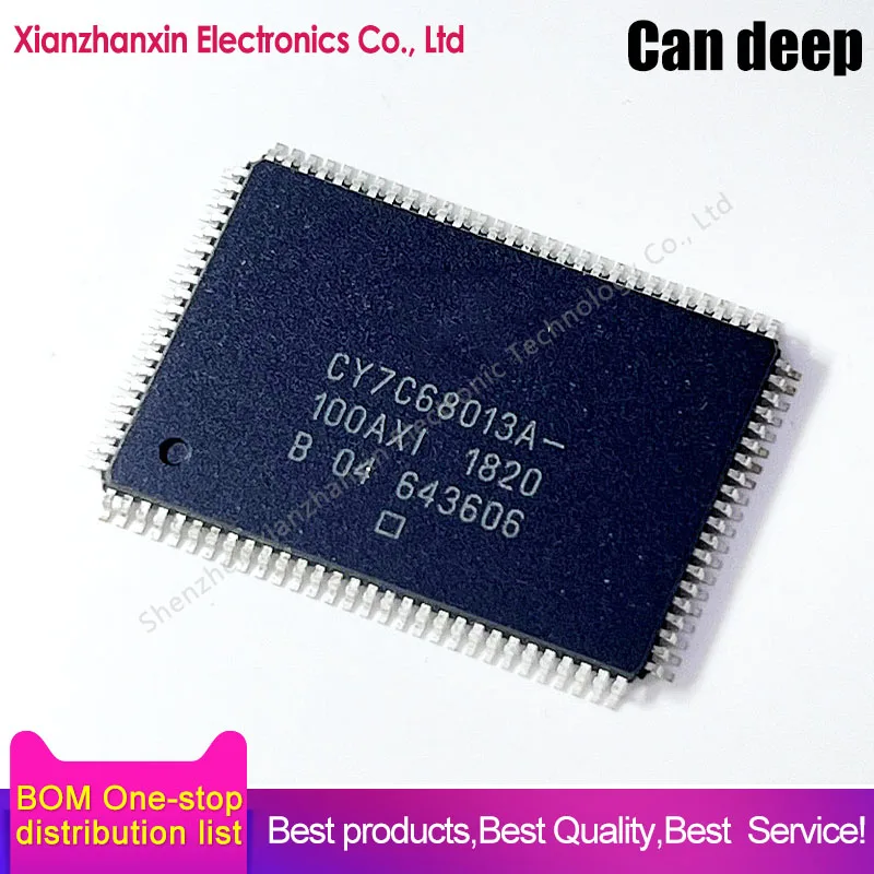 1PCS/LOT CY7C68013A-100AXI CY7C68013A QFP100 Micro controller chip brand new original