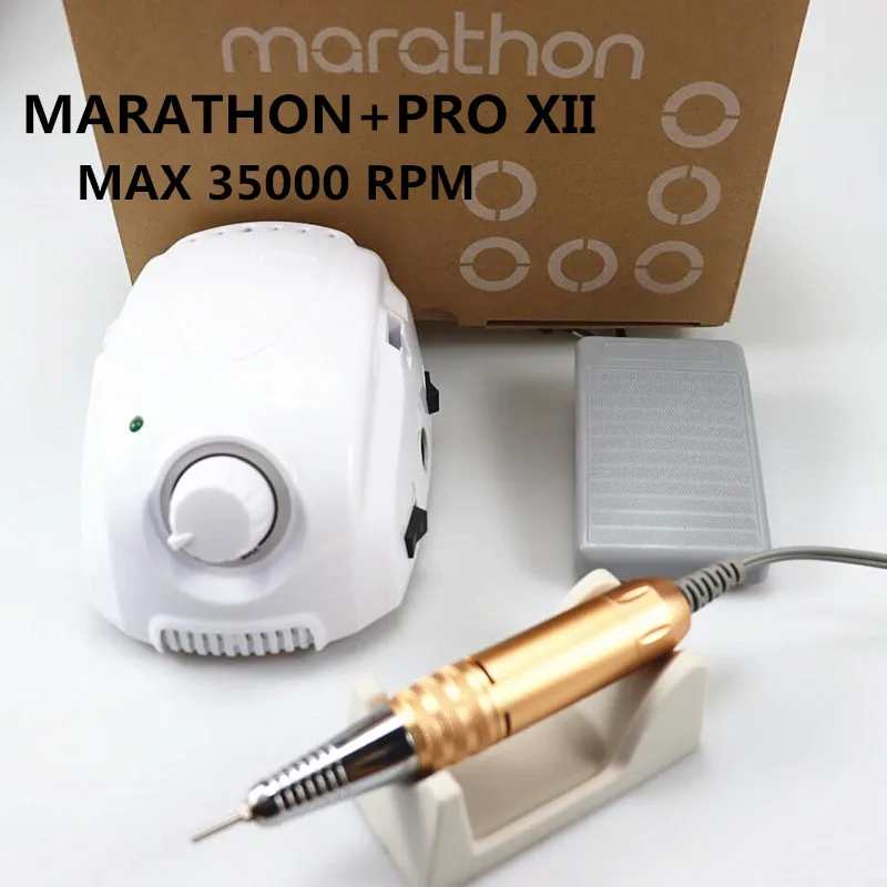 

Марафон-Чемпион 3 PRO XII с ручкой 35K/40K, электрическая дрель для ногтей, мощная шлифовальная машинка с микромотором 210, инструменты для дизайна ногтей