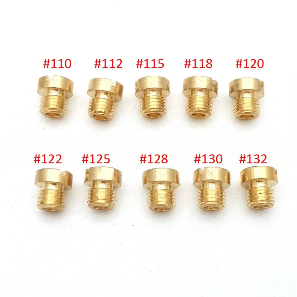 

Упаковка из 10 шт., комплект главных форсунок мотоцикла с резьбой M6 6 мм для карбюратора DellOrto PHBH PHBL FRD PHF VHB VHSH, форсунка