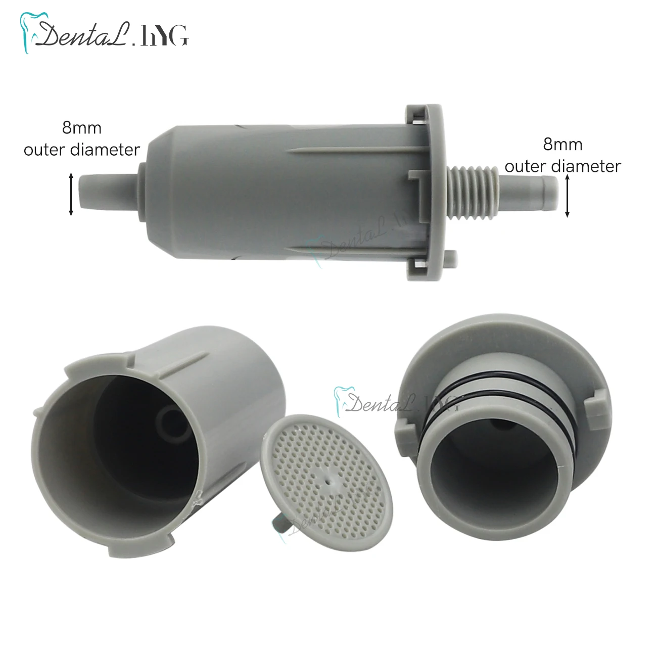 1Pc Dental Chair Accessories Connector Dental Handpiece Holder Water Filter Tray handle Strong Suction Ejector Convert Adapter images - 6