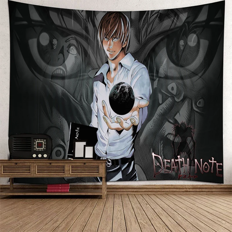 

Tapestry Wall Hanging Death Note Headboards Bedroom Decoration Tapestries Decorative Art Aesthetic Room Decor Custom Wallpaper
