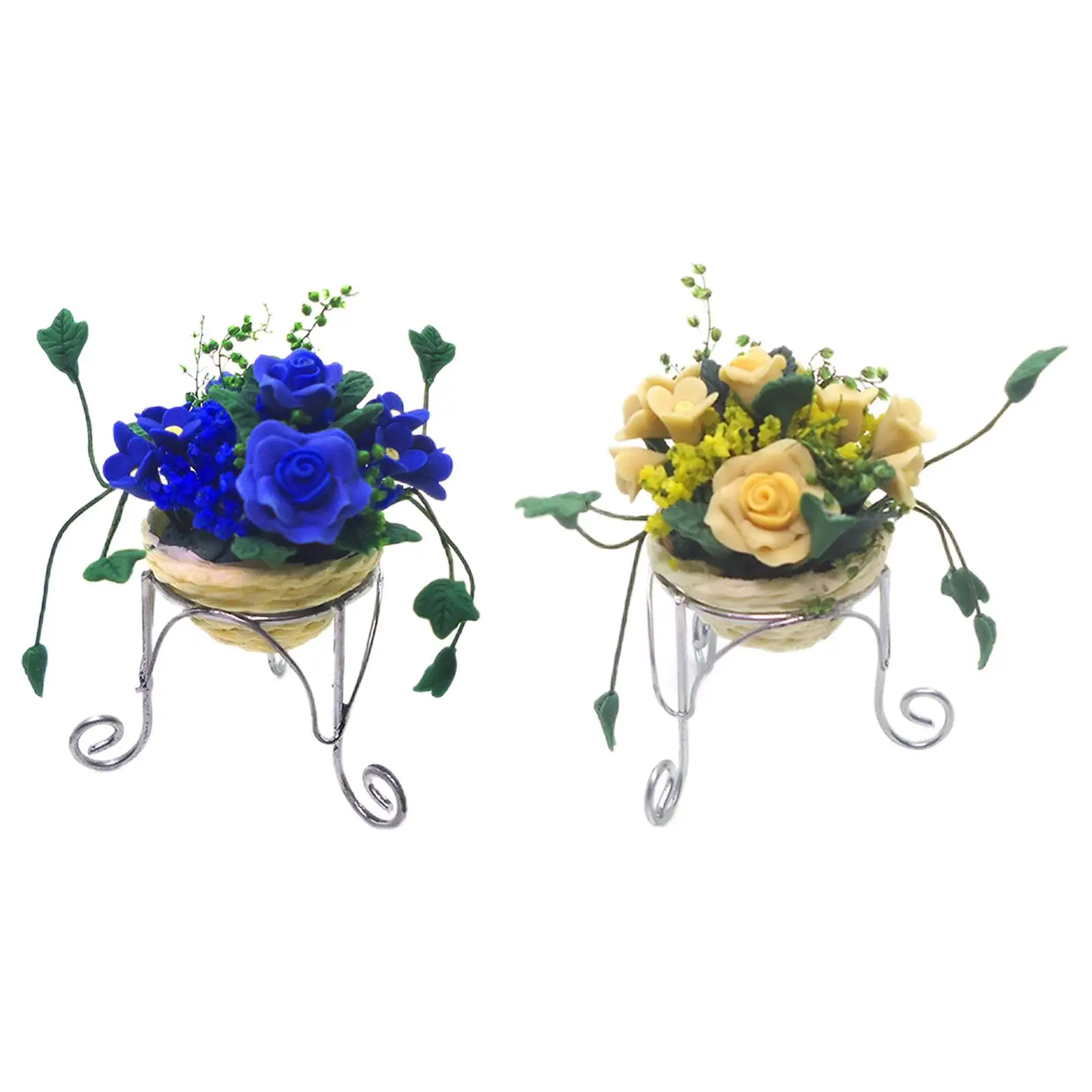 

Miniature Potted Plants Miniatures Scenes Accessories for Balcony Decoration