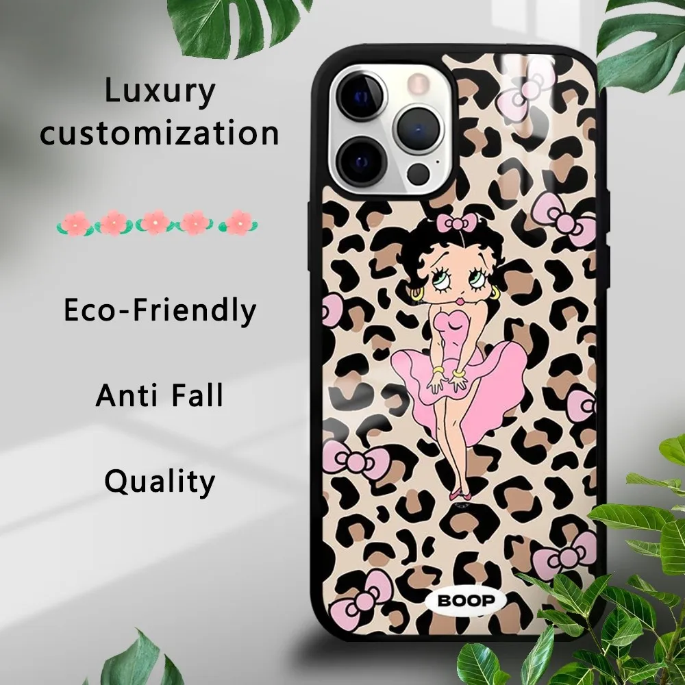 Чехол для телефона B-bet-tY-Cute-BooP iPhone 16 15 14 13 12 11 Pro Xs Max Mini Plus Celulares Hard Funda