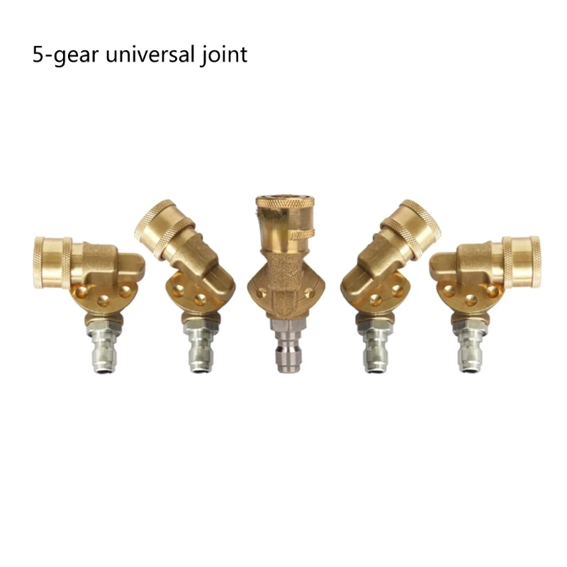

Pressure Washer Nozzle Cleaning Hard To Reach Area Quick Connecting 360 Degree Pivoting Coupler Cleaning Connector