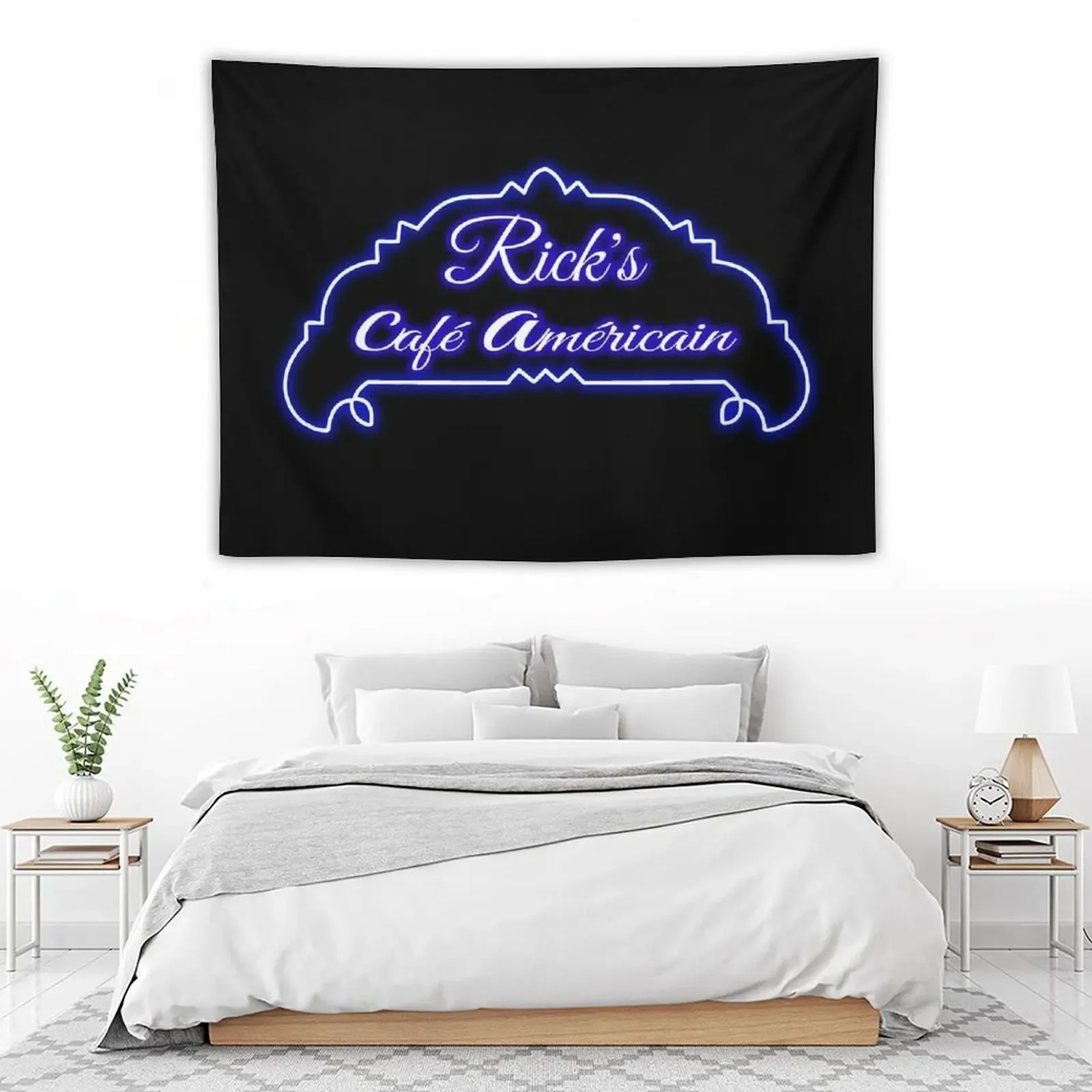 Ricks Cafe Americain неоновая вывеска гобелен украшения для дома и комфортный декор