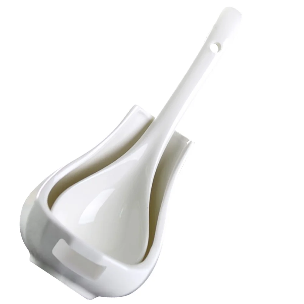 

Spoon Ladle Rest Holder Soup Stove Stand Utensil Spatula Kitchen Hot Pot Ceramic Decorative Utensils Cooking Catcher Drip