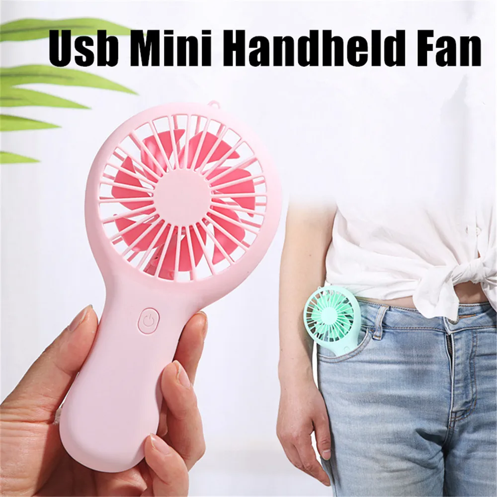 Портативный ручной перезаряжаемый мини-вентилятор охлаждения Usb Hany женские