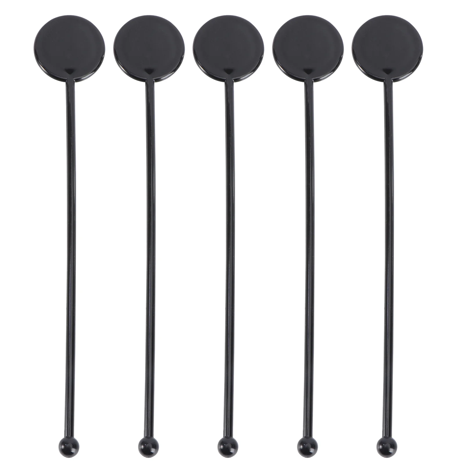 

Sticks Cocktail Stirrers Drink Coffee Stir Swizzle Stick Stirrerstirring Beverage Mixing Drinksrod Bar Black Reusable Rods