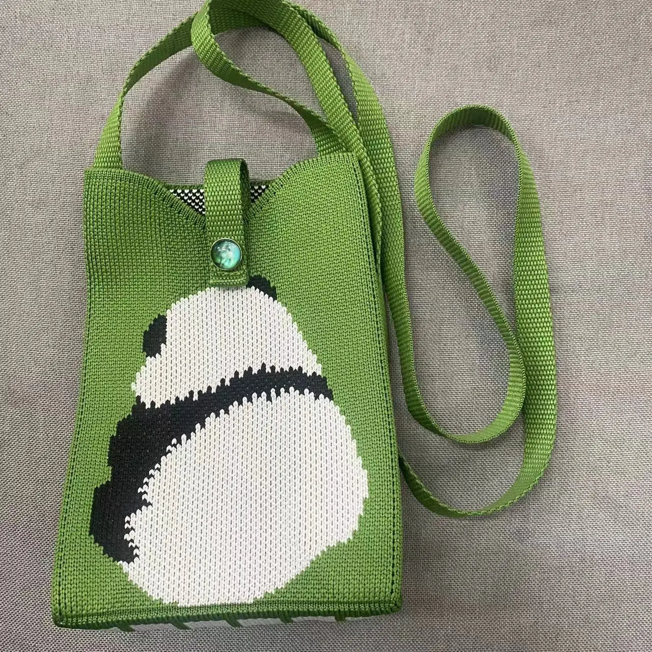 

Fun Animal Knitted Crossbody Bag Personalized Campus Schoolbag Women's Shopping Bag Korean Popular Shoulder Bags for Women