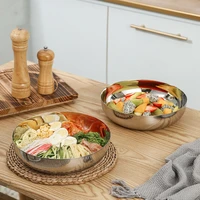 1pcs stainless steel salad bowls soup rice noodle ramen bowl kitchen tableware food container