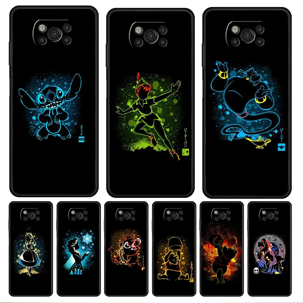 

Celular Coque Disney cartoon characters Full For Xiaomi POCO F3 M3 F4 GT 10T M4 Pro 5G MI 11 lite 9T X3 NFC X4 11T