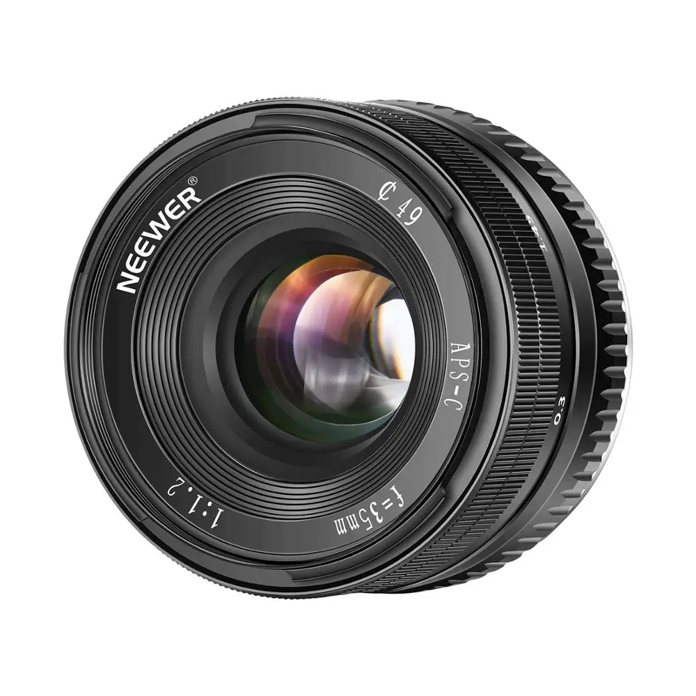 

Neewer 35mm F1.2 Large Aperture Prime APS-C Aluminum Lens For Sony E Mount Mirrorless Cameras A6500 A6300 A6100 A600 A9 NEX 3 3N