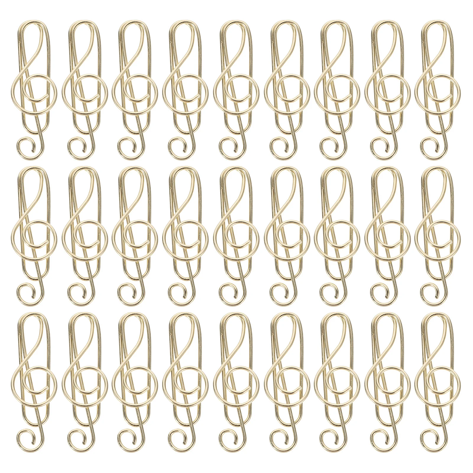 

50 Pcs The Gift Cartoon Paper Clamp Marking Clip Metal Paperclips Personality Student School Carbon Steel Music Note Fixing Fun