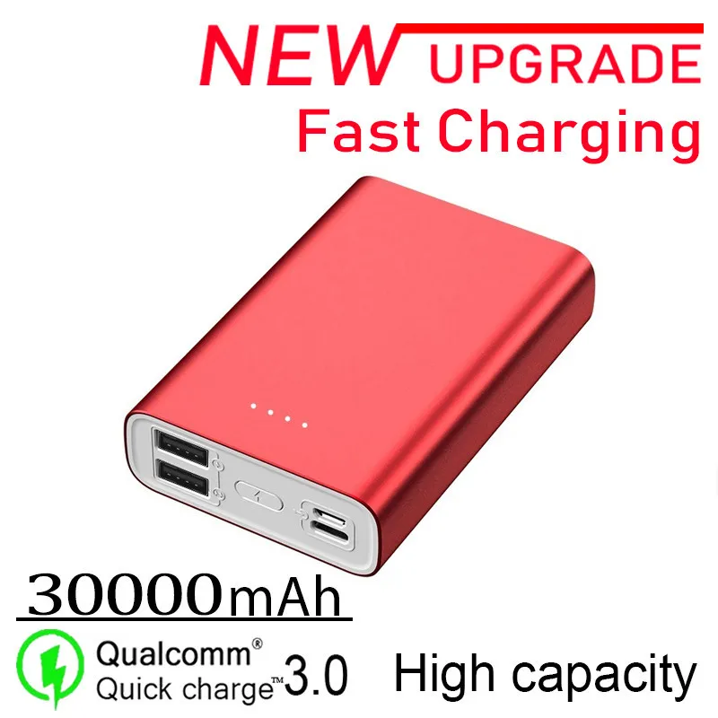 

30000mAh Power Bank Portable Charging External Battery Charger Pack Fast charger Power Bank for iPhone Android mi PoverBank
