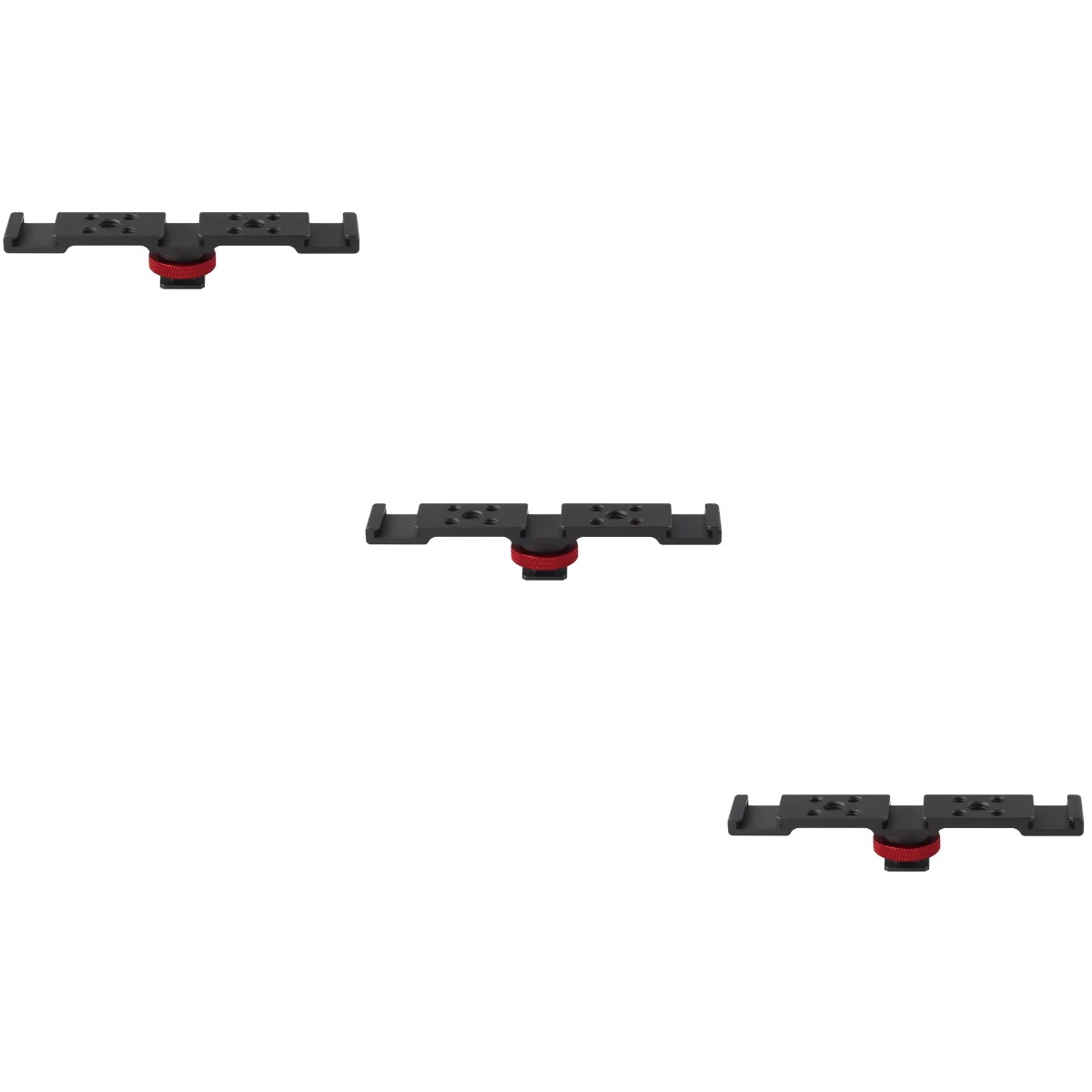 

3pcs Professional Triple Cold Shoe Mount Heavy-duty Shoe Extension Bracket