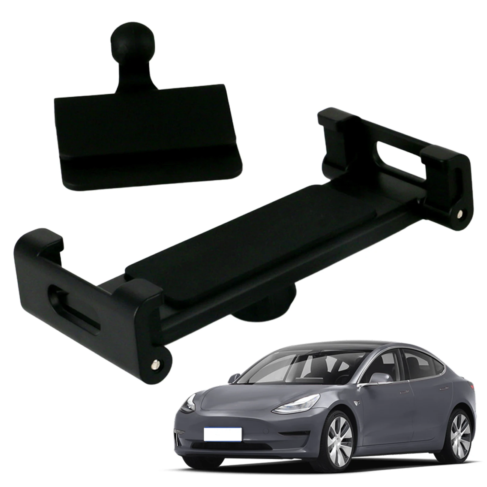 

Black Car Rear Phone Holder Tablet Stand Rotatable Car Back Seats Mount Bracket For Model 3/Y Phone Holder Lightweight