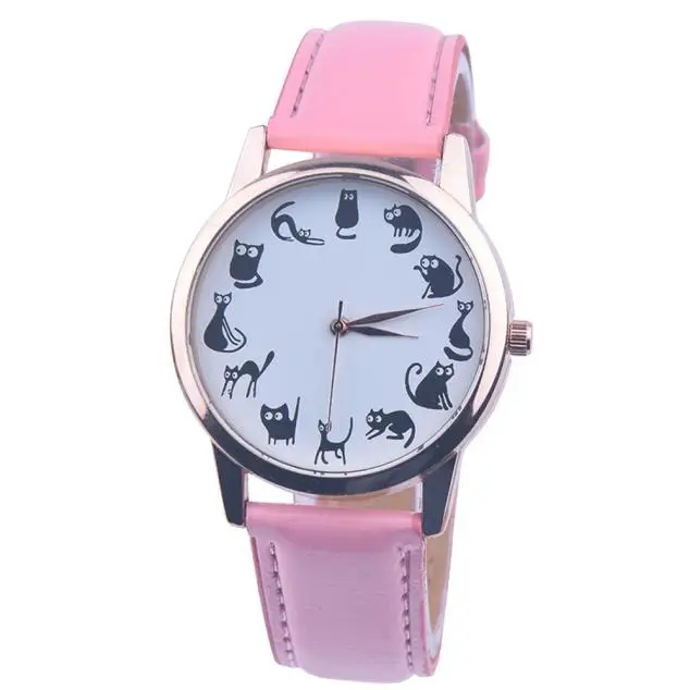 Watch Leather Case Leather Watch Strap Quartz Analog Wrist Band Leather Watches Women's Watch Leather Case Leather Watch Strap
