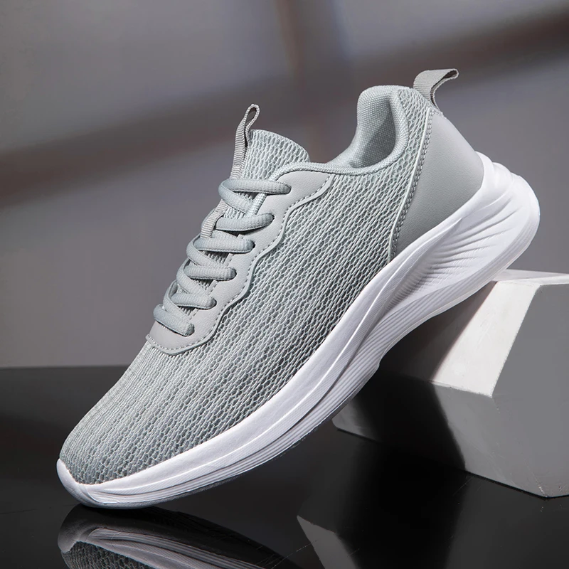 

Кроссовки мужские дышащие сетчатые, дизайнерская обувь для тенниса, повседневные беговые кроссовки, белые