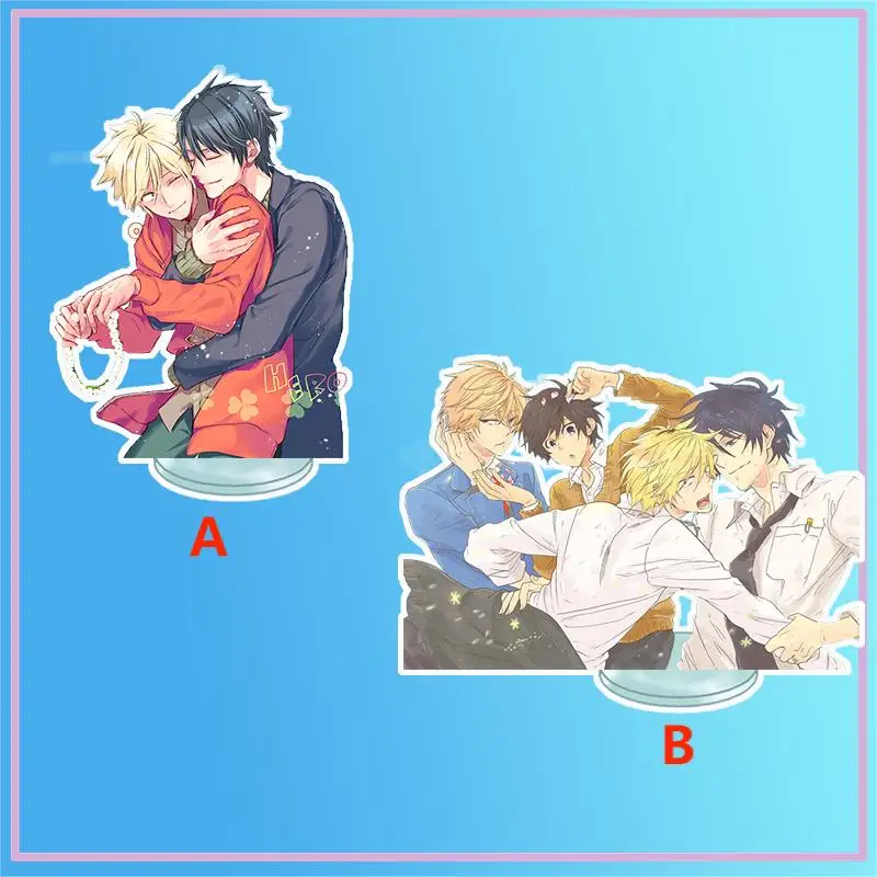 

Anime Stand Hitorijime My Hero Ooshiba Kousuke Setagawa Masahiro Acrylic Figure Display Desktop Decoration 15cm