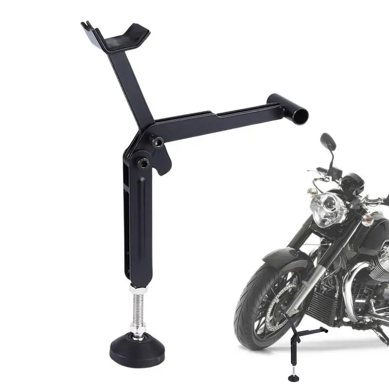 

Motorcycle Stand Portable Front & Rear Support Motorcycle Lift Stand Labor-Saving Foldable Motorcycle Wheels Stand Accesories