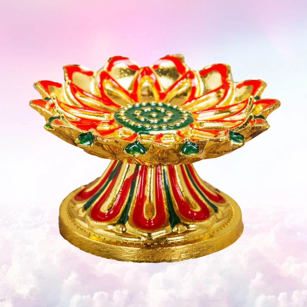 

Flower Tealight Holder: Butter Lamp Holder Tealight Holder Tibetan Tibetan Oil Lamp Holder for Altar Meditation Yoga