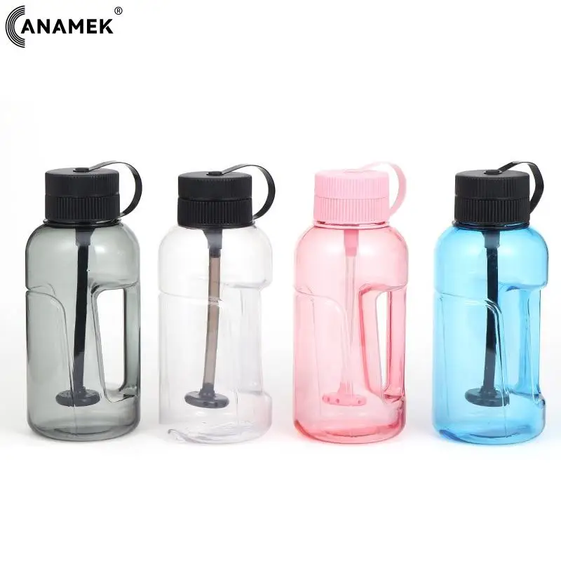 

Спортивная бутылка для воды BPAFree, 1 л, портативная ручная усиленная бутылка для воды, наружная фотография, подарок на день рождения