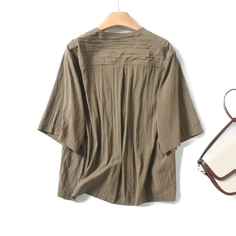 Женские футболки в стиле Харадзюку однотонные хлопковые с коротким рукавом и