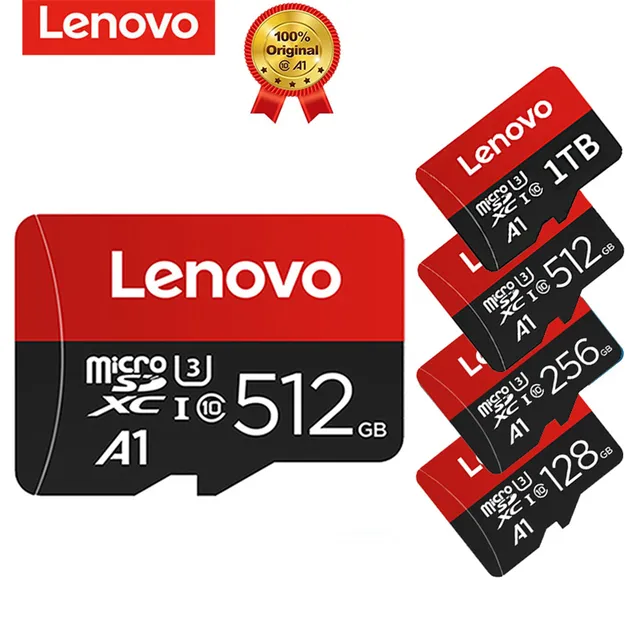 Card de Memorie Lenovo 512GB 1TB Micro TF SD Card Flash Class 10 TF SD Card For Camera For Smartphone Adapter Android Phone 1
