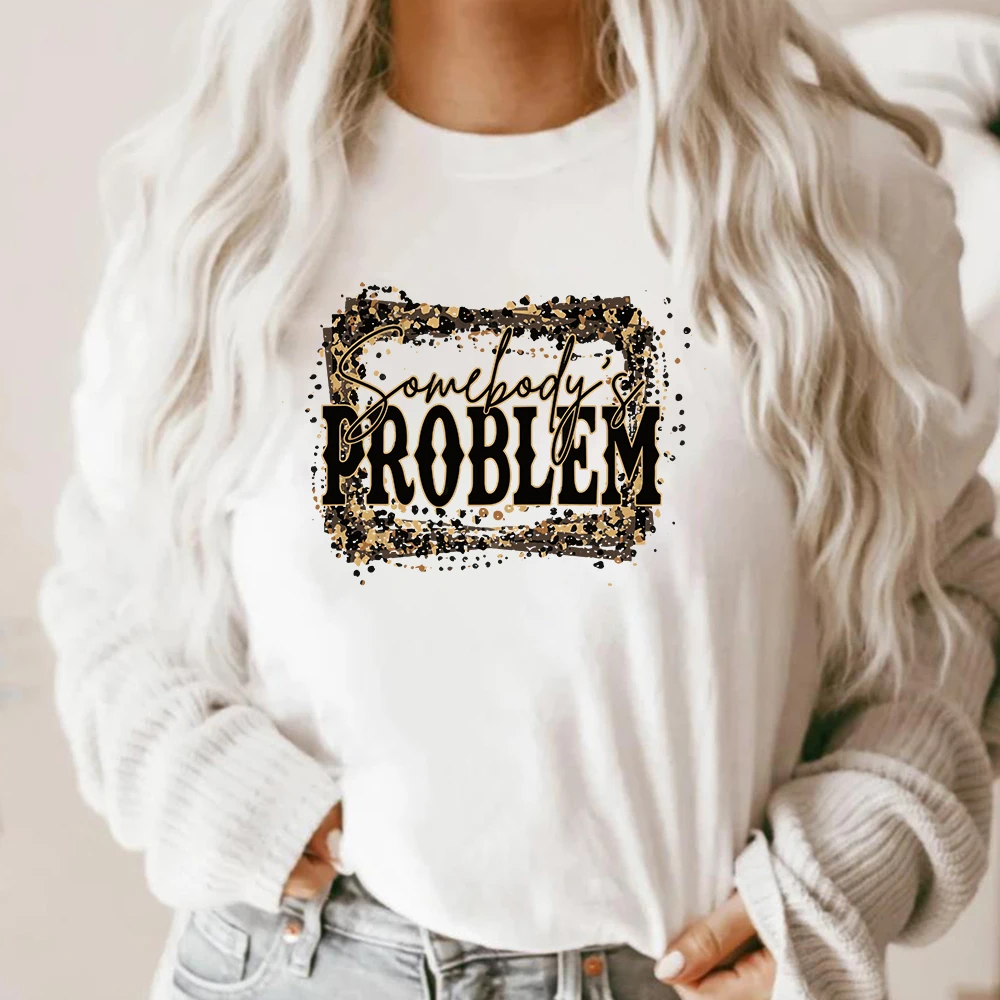 

Leopard Somebody's Problem T-shirt Country Song Shirt Country Music Tees Western Cowgirl Shirts Country Lover Vintage Tees Top